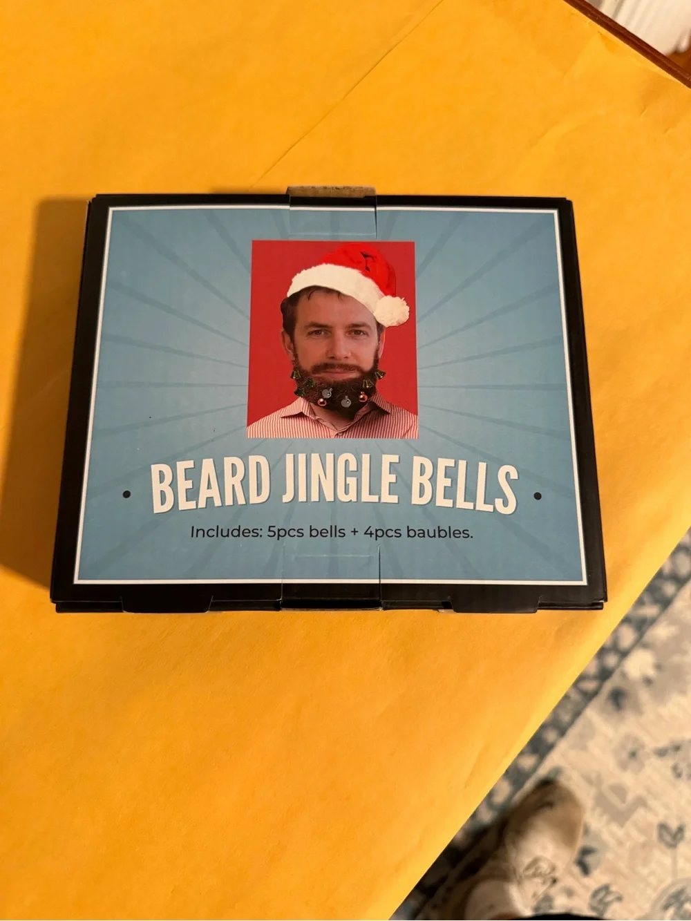 Beard Jingle Bells - Festive Beard Accessories (Blue)